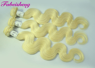 Virgin Body Wave Blond Hair / Colored Hair Extensions Zamknięcie brazylijskiego ludzkiego włosa splotu