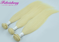 Proste brazylijskie dziewicze kolorowe przedłużanie włosów, miodowa blondynka Nieprzetworzone splot ludzkich włosów