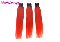 Rozszerzenia z grubymi dolnymi przedłużeniami włosów w kolorze czerwonym 18 &amp;#39;&amp;#39; 20 &amp;#39;&amp;#39; 22 &amp;#39;&amp;#39; / brazylijskie zestawy z ludzkimi włosami