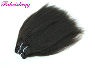 Czarny surowy peruwiański 7A dziewiczy włosy / brazylijski ludzki włos szyć w splot